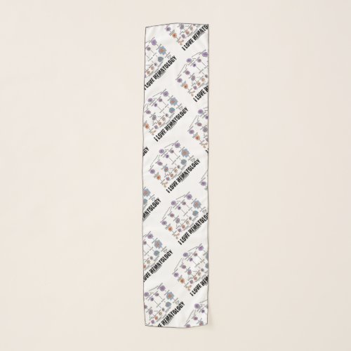 I Love Hematology Blood Cell Lineage Scarf