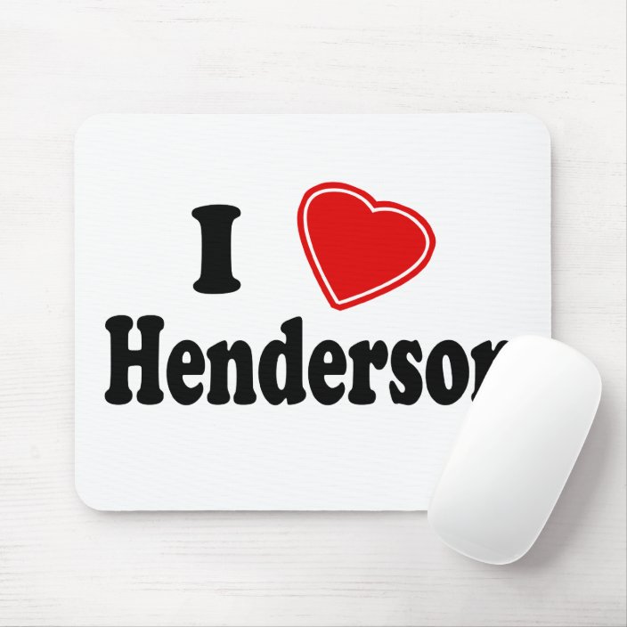 I Love Henderson Mouse Pad