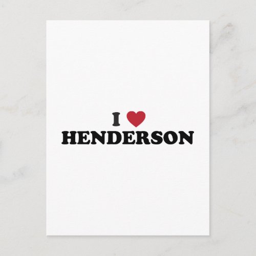 I Love Henderson Nevada Postcard