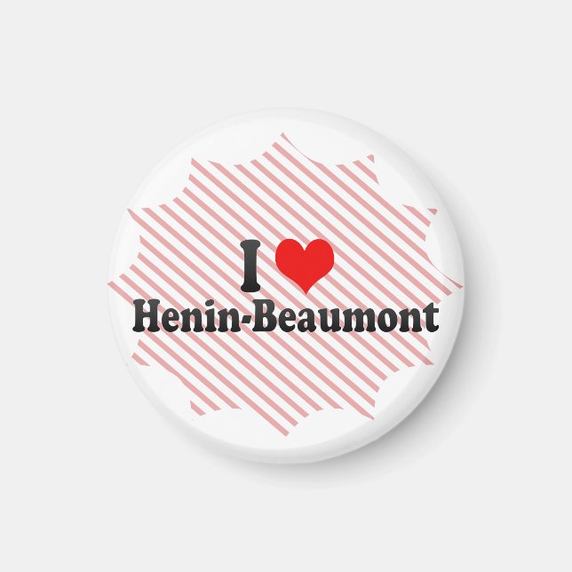 I Love Henin-Beaumont, France Magnet (Front)