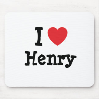 I love Henry heart T-Shirt Mouse Pad