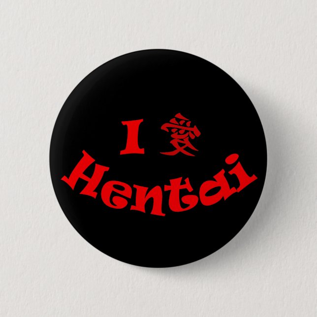 I Love Hentai pin (Front)