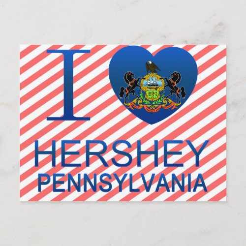 I Love Hershey PA Postcard