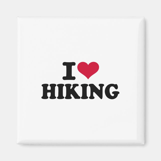 I Love Hiking 1  Magnet (Front)