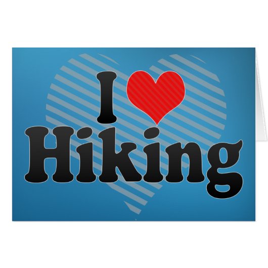 I Love Hiking Cards (Front Horizontal)