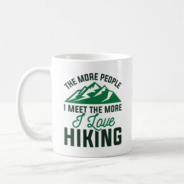 I Love Hiking Coffee Mug (Left)