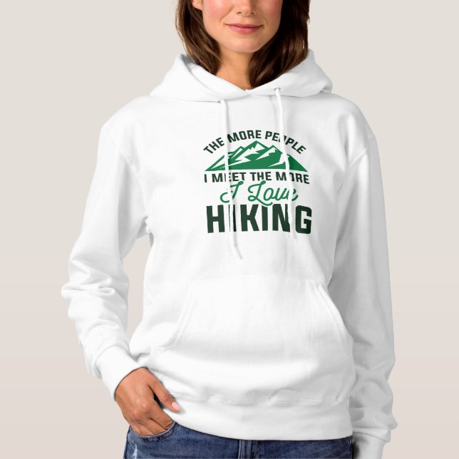 I Love Hiking Hoodie (Front)