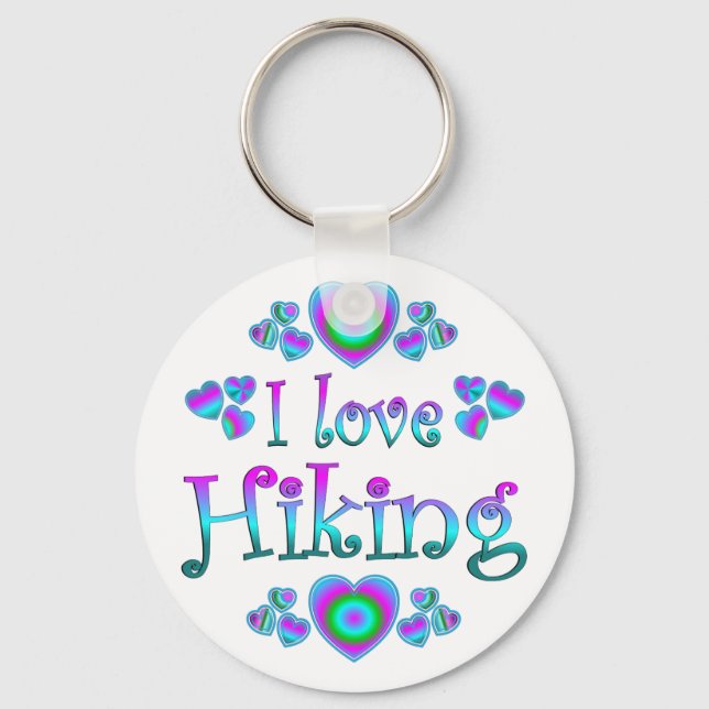I Love Hiking Keychain (Front)