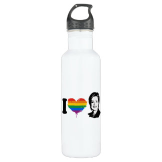 I LOVE HILLARY PRIDE --.png Water Bottle