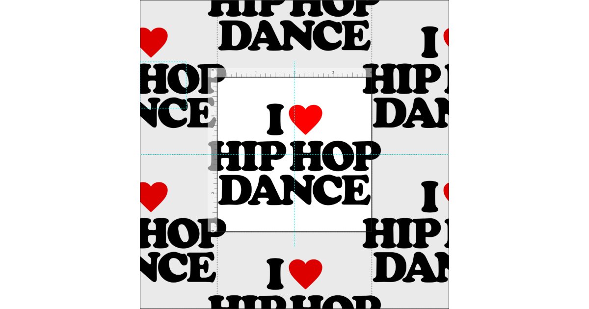 I LOVE HIP HOP DANCE FABRIC | Zazzle