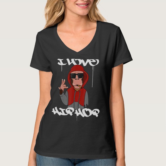 I Love Hip Hop T-Shirt (Front)
