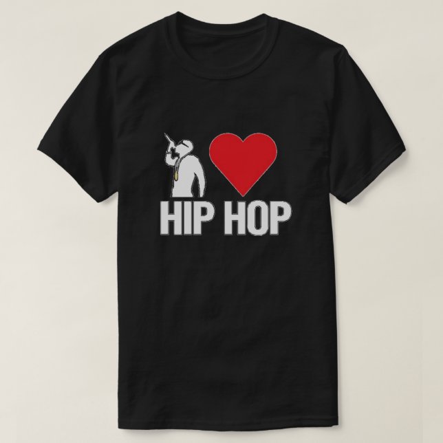 I Love Hip Hop T-Shirt (Design Front)