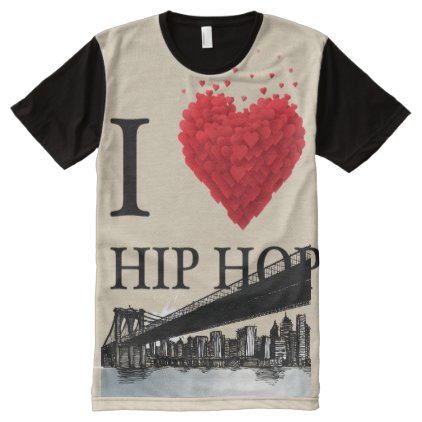 I love Hip Hop Urban All-Over-Print T-Shirt