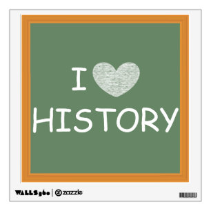 I Love History Wall Decal