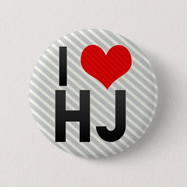 I Love HJ Button (Front)