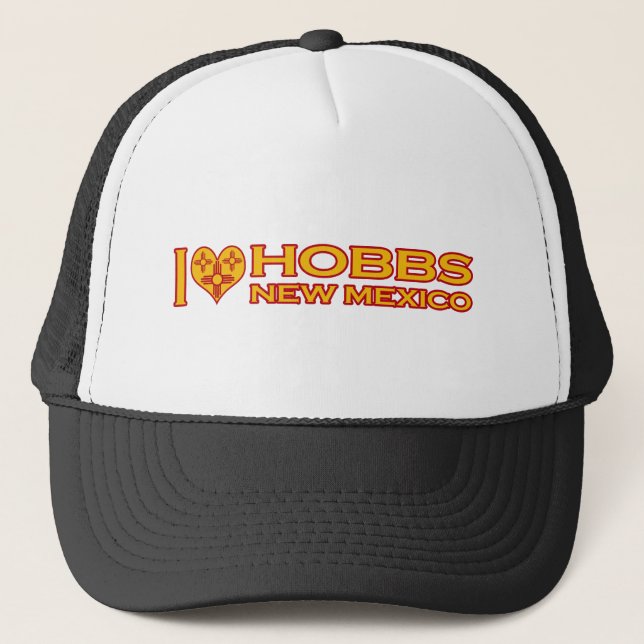 I Love Hobbs, NM Trucker Hat (Front)