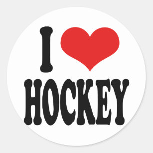 I Love Hockey Stickers - 48 Results