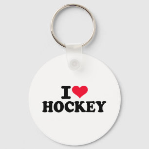 I love Hockey Keychain