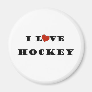 I Love Hockey Magnet