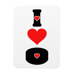 I love hockey magnet