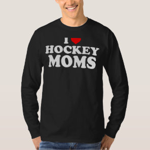 I Love Hockey Moms Christmas T-Shirt