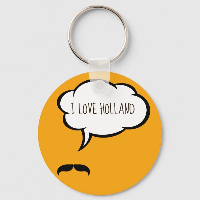 I Love Holland Keychain (Front)