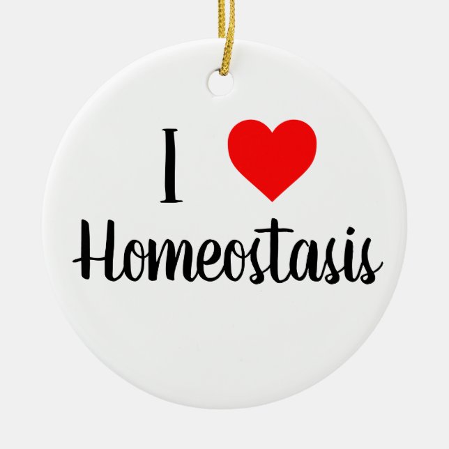 I love homeostasis ornament (Front)