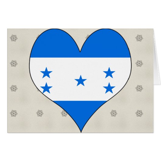 I Love Honduras Cards (Front Horizontal)