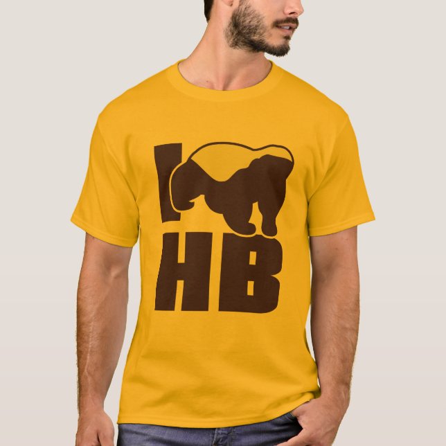 i love honey badger T-Shirt (Front)