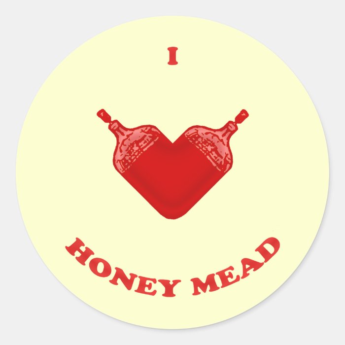 I Love Honey Mead Sticker