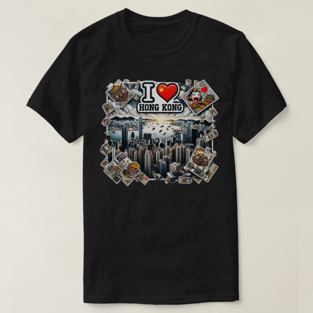 I Love Hong Kong 2 T-Shirt (Design Front)