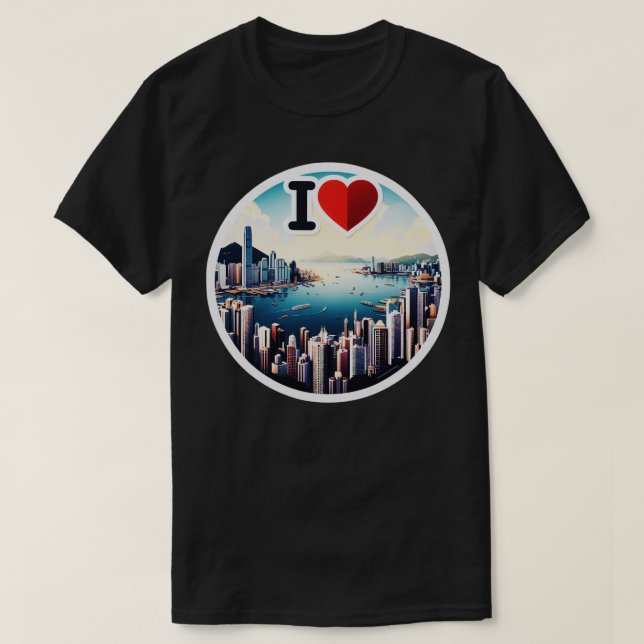 I Love Hong Kong 8 T-Shirt (Design Front)