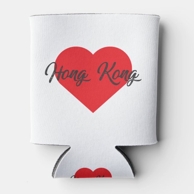 I Love Hong Kong Can Cooler (Front)