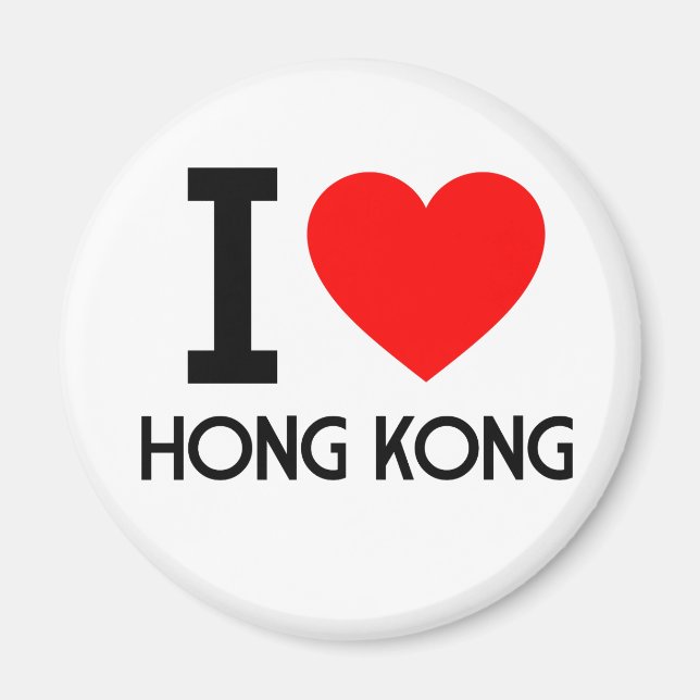 I Love Hong Kong Magnet (Front)