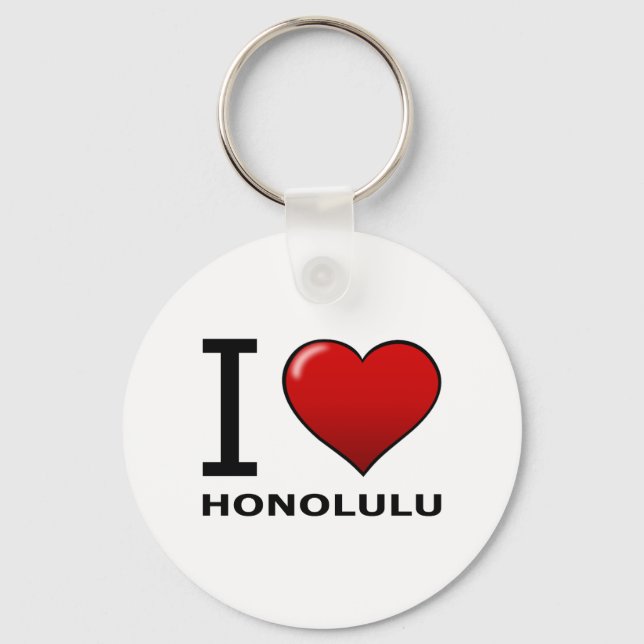 I LOVE HONOLULU,HI - HAWAII KEYCHAIN (Front)