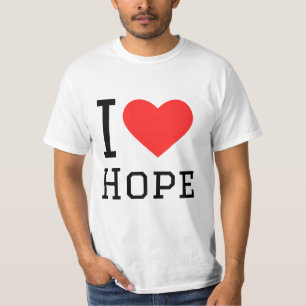 I love hope square sticker T-Shirt
