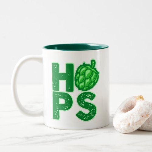 I Love Hops In Craft Beer Two_Tone Coffee Mug