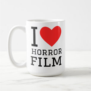 I love horror film coffee mug