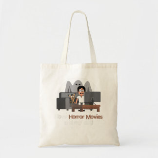 I Love Horror Movies Vintage Scary Movie Tote Bag