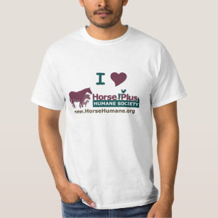 I Love Horse Plus Humane Society - Mens T-Shirt