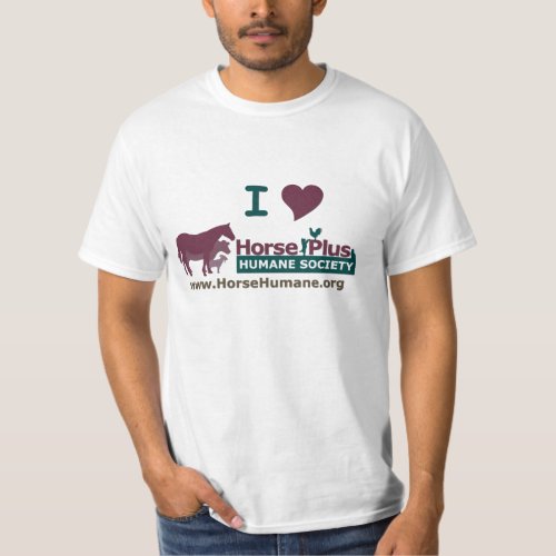 I Love Horse Plus Humane Society _ Mens T_Shirt