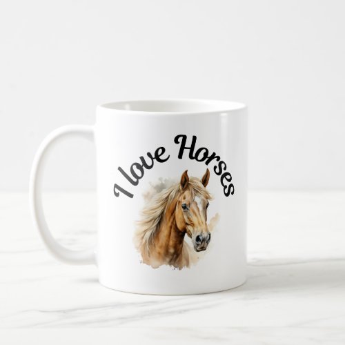 I Love Horses 0058 Coffee Mug