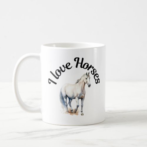 I Love Horses 0060 Coffee Mug