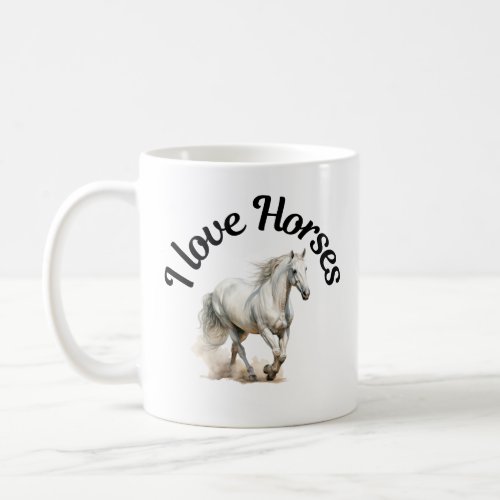 I Love Horses 0061 Coffee Mug