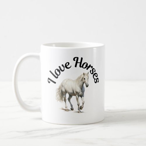 I Love Horses 0062 Coffee Mug