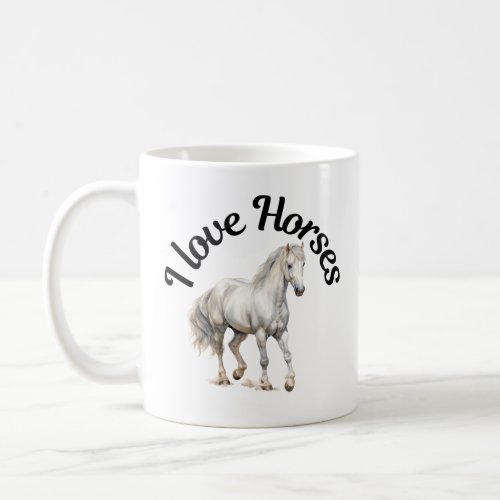 I Love Horses 0063 Coffee Mug