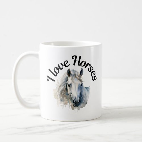 I Love Horses 0066 Coffee Mug