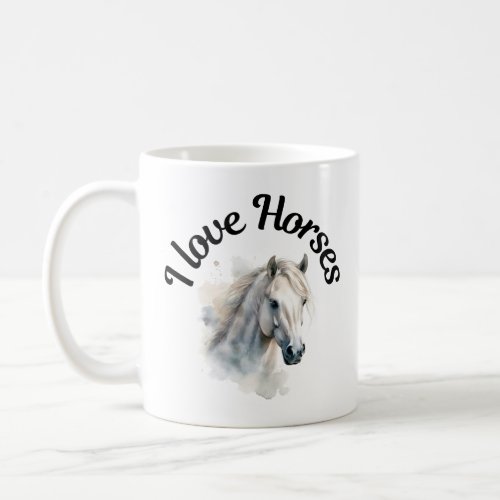 I Love Horses 0067 Coffee Mug