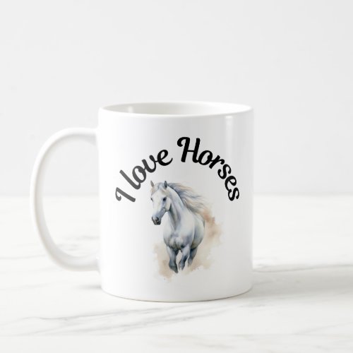 I Love Horses 0068 Coffee Mug