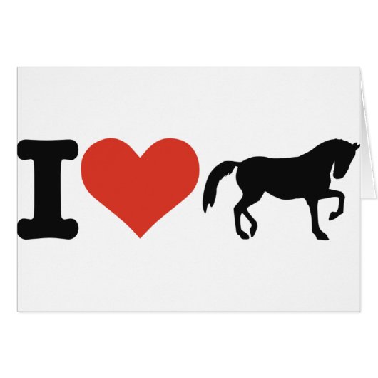 I love Horses Cards (Front Horizontal)